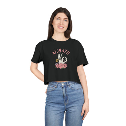 "Always OK" Women's Crop Tee