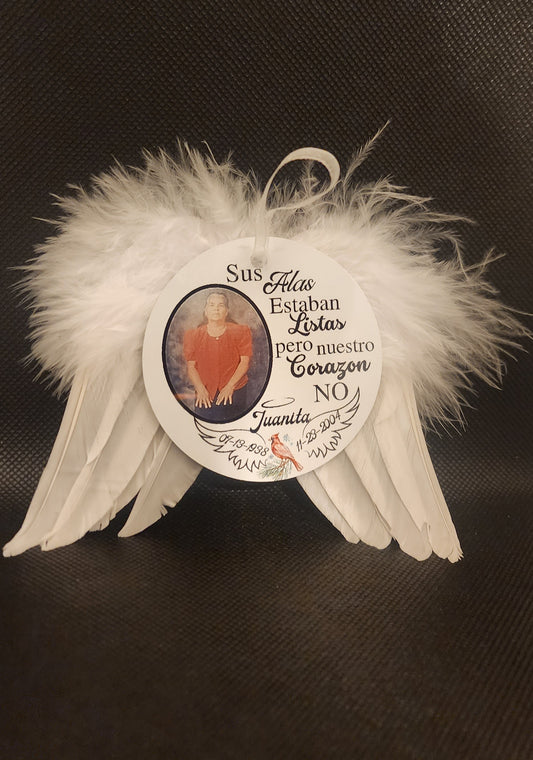 Memorial wings Ornaments